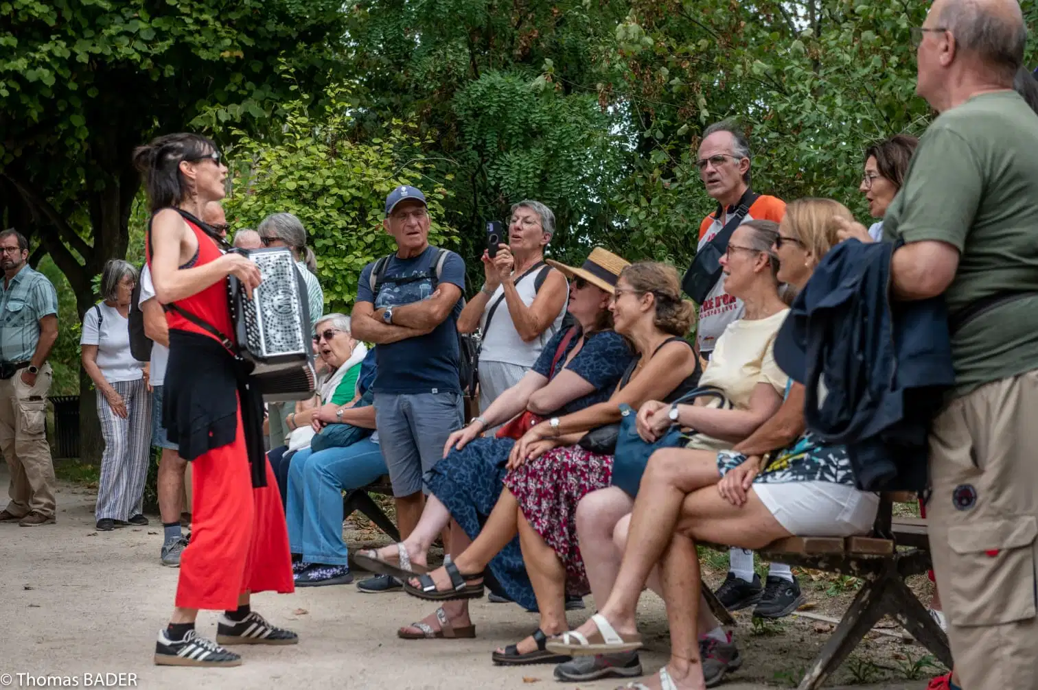 Justine enchante les nombreux spectateurs présents au pecq