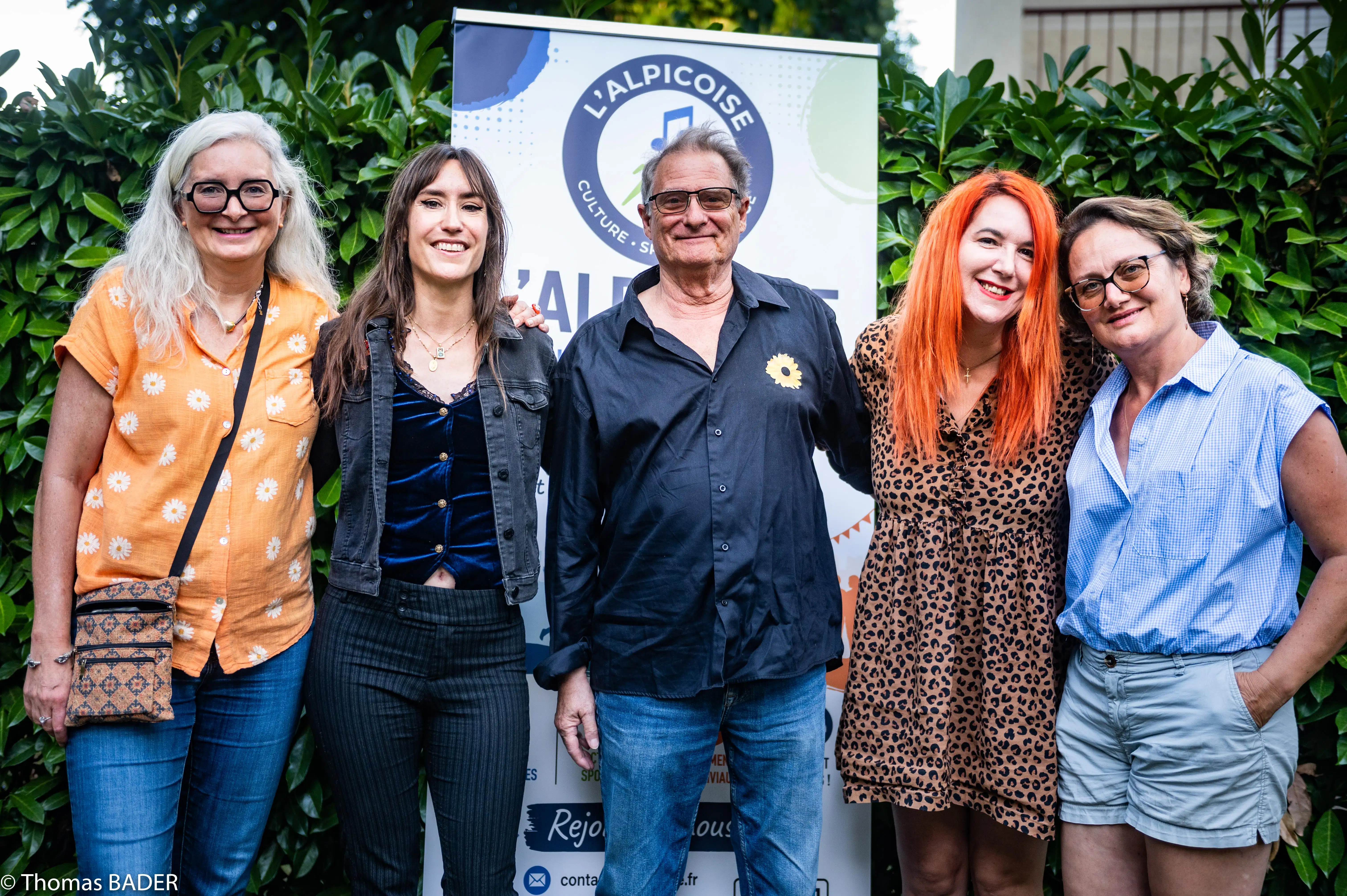 Le Bureau de l'ALpicoise et nos Artises pour le concert caritatif en faveur des sinistrés des icendies de 2026.